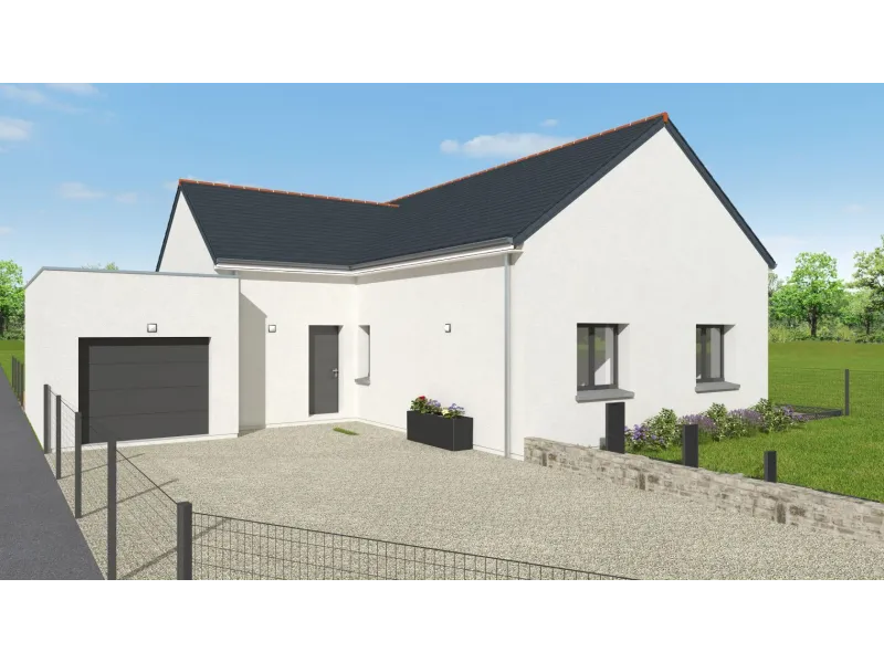 Maison neuve à Bourbriac