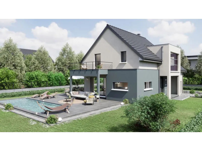 Maison neuve à Wuenheim