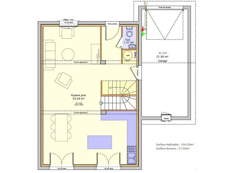 Maison neuve à Farges