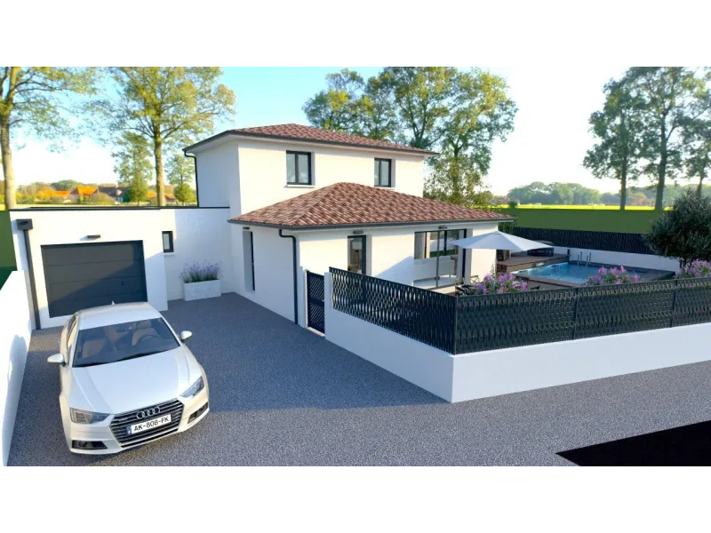 Maison neuve à Pomérols