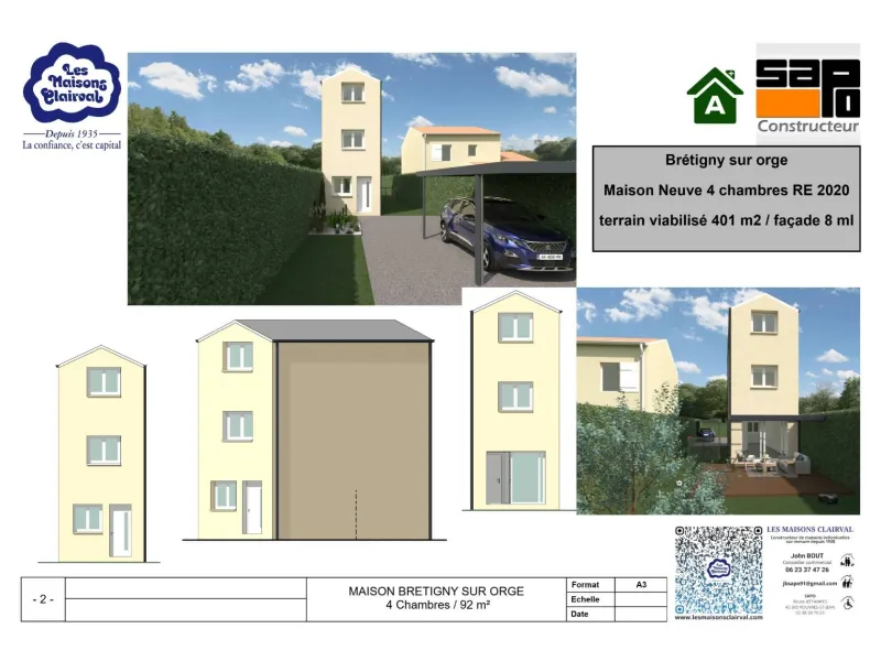 Maison neuve à Brétigny-sur-Orge