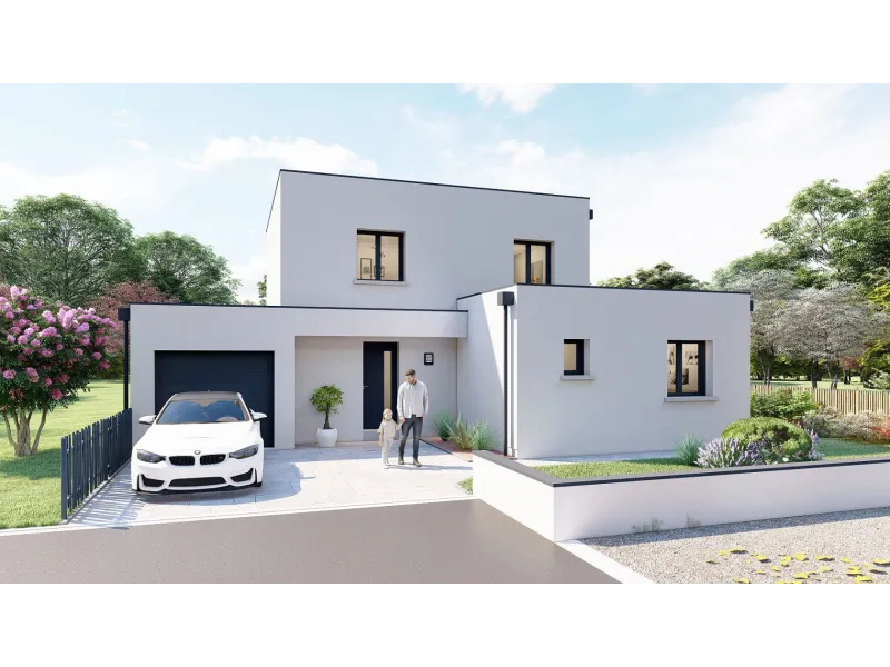 Amélie toit plat T 6, modèle de maison Maisons SOCOREN
