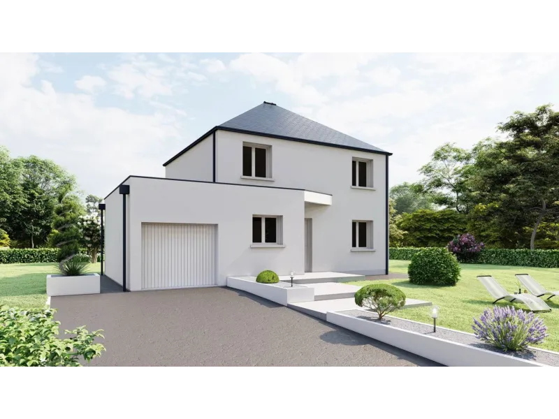 Amelie Toit Plat T6-4ch93, modèle de maison Maisons SOCOREN