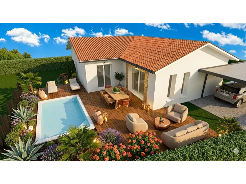 Maison neuve à Saint-Jean-de-Marsacq