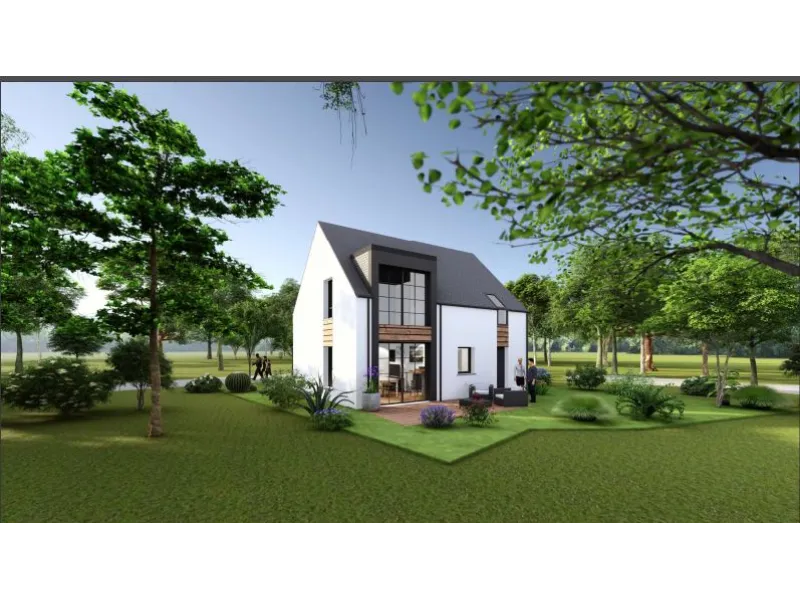Maison neuve à Sainte-Hélène