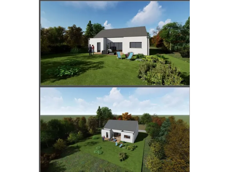 Maison neuve à Sainte-Hélène
