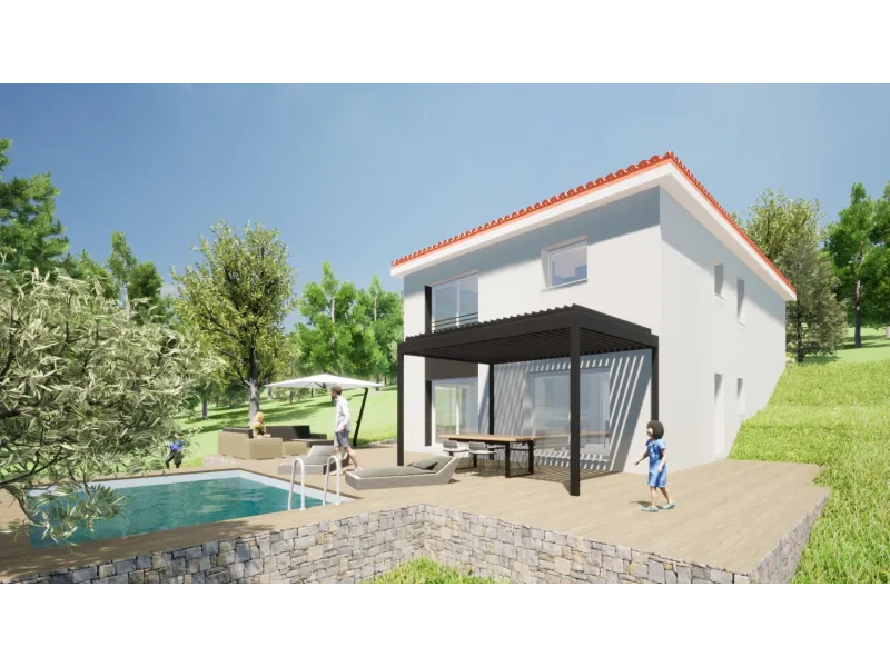 St Chamond le Pouay-3ch93, modèle de maison Maisons BATISEUL