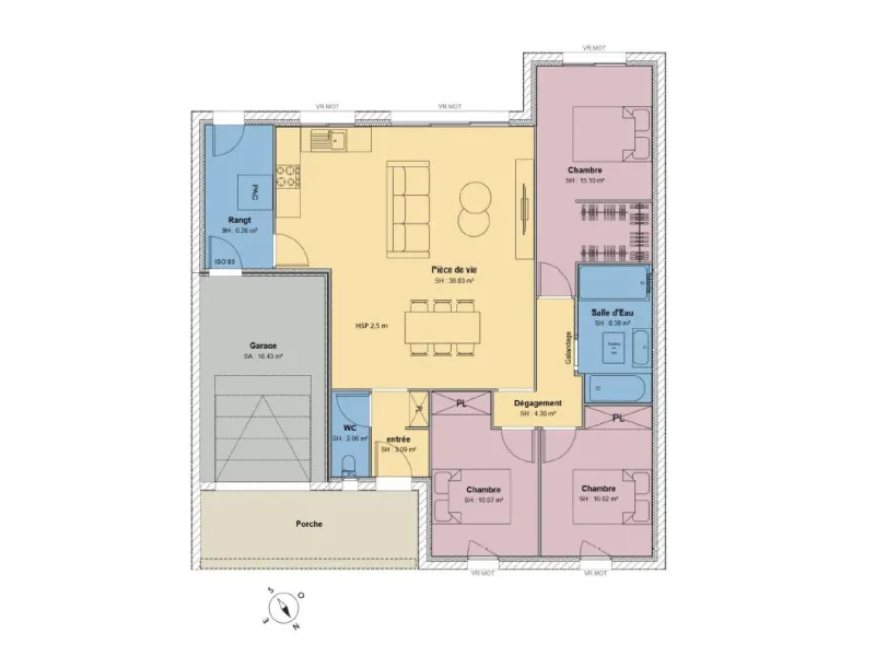 Maison neuve à Vérines