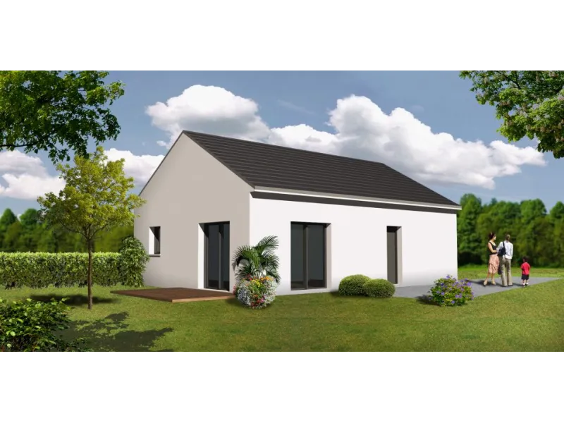 Maison neuve à Sainte-Hélène