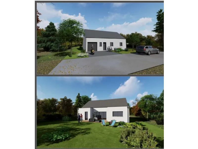 Maison neuve à Sainte-Hélène