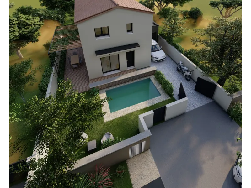 Maison neuve à Laudun-l'Ardoise
