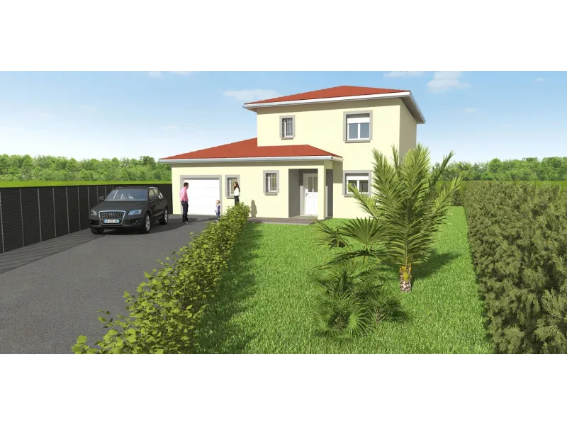 Pinea 3ch100, modèle de maison Ganova Construction