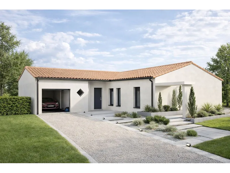 BALI 3CH 96 Garage T, modèle de maison Groupe BCMI