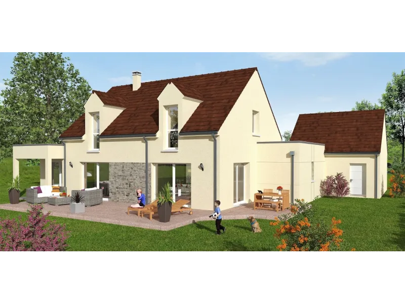Maison neuve à La Brosse-Montceaux