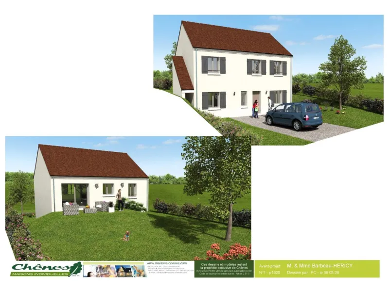 Maison neuve à Héricy