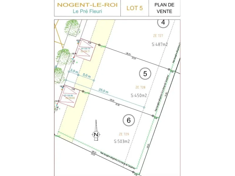 Terrain à bâtir à Nogent-le-Roi