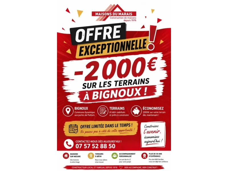Maison neuve à Bignoux