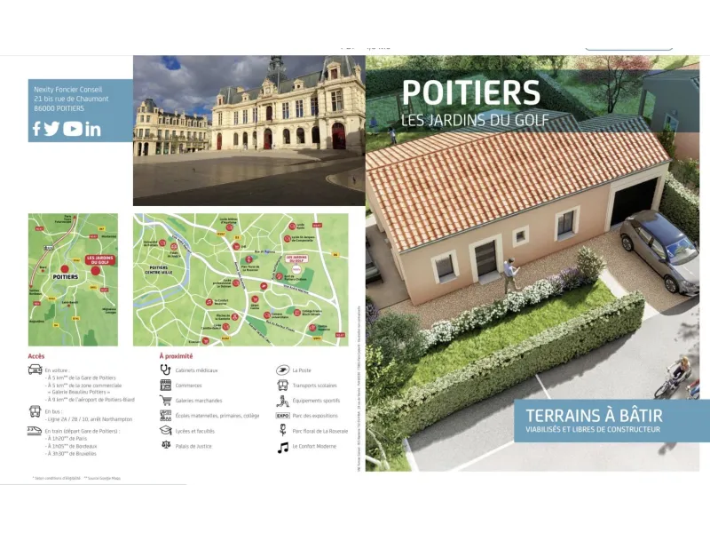 Terrain à bâtir à Poitiers