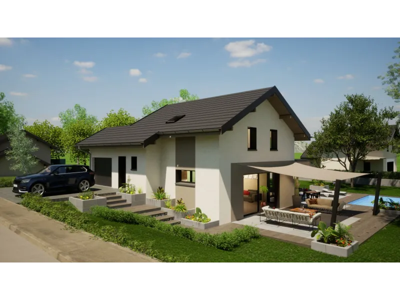 Maison neuve à Chênex