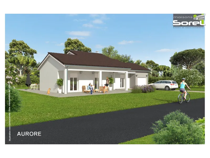 Maison neuve à Mionnay