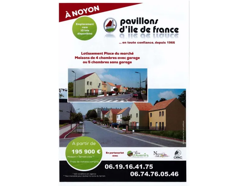 Terrain à bâtir à Noyon
