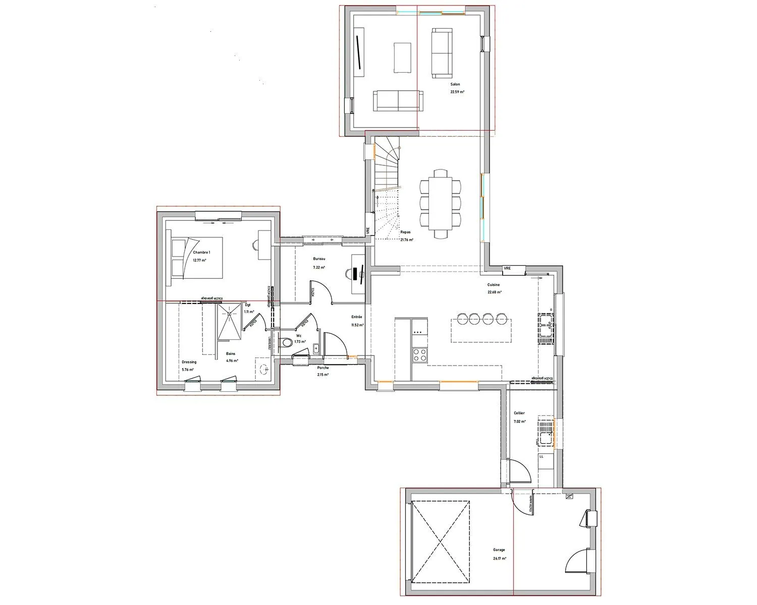 Maison neuve 165 m² à Médis (17600)