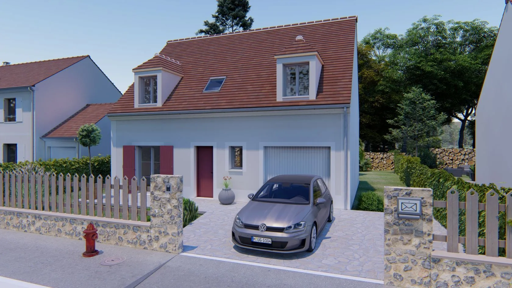 Maison neuve 120 m² à Ognes (60440)