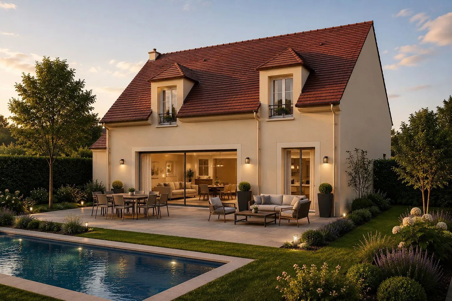 Maison neuve 114 m² à Saint-Soupplets (77165)