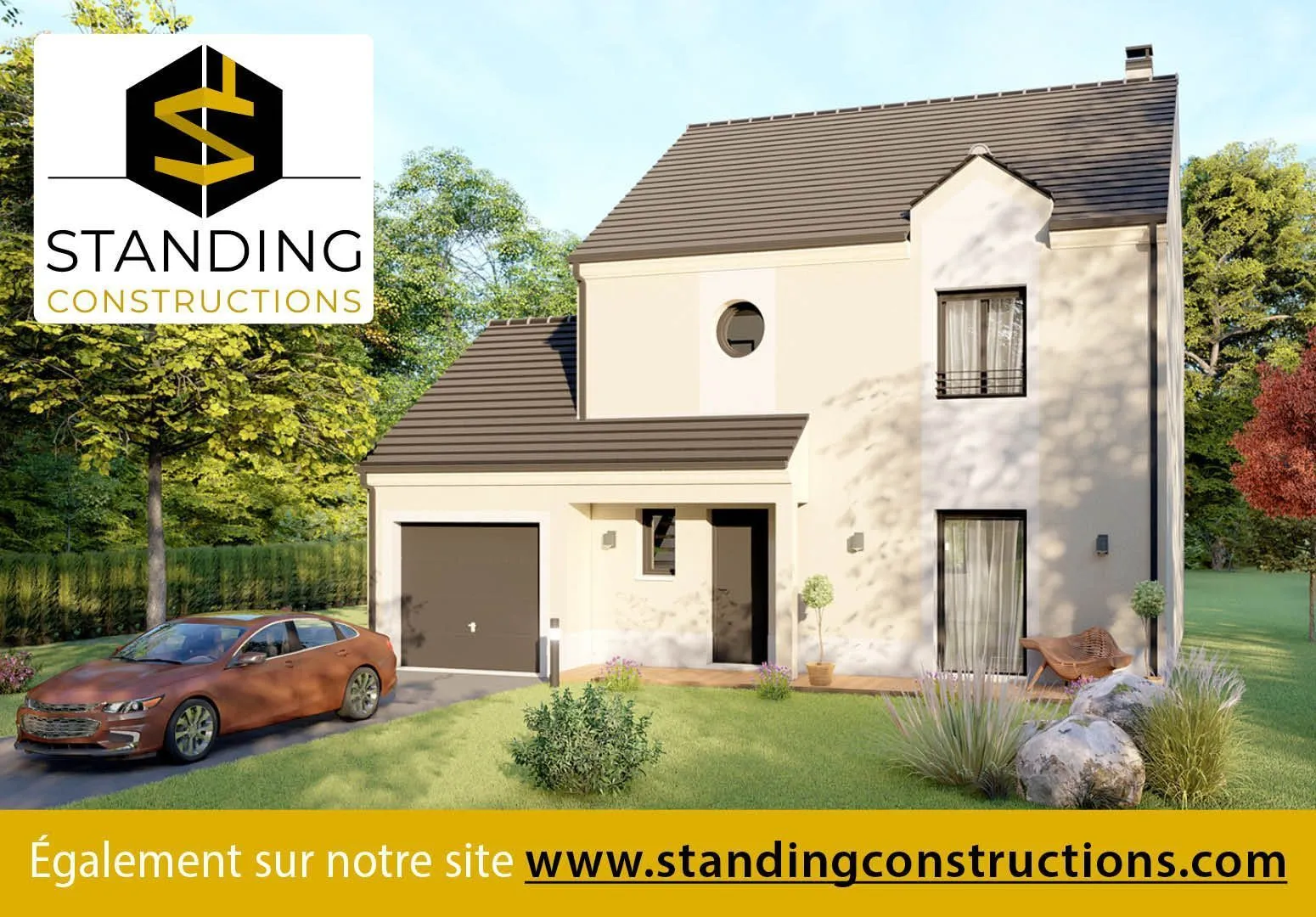 Maison neuve 150 m² à Chessy (77700)