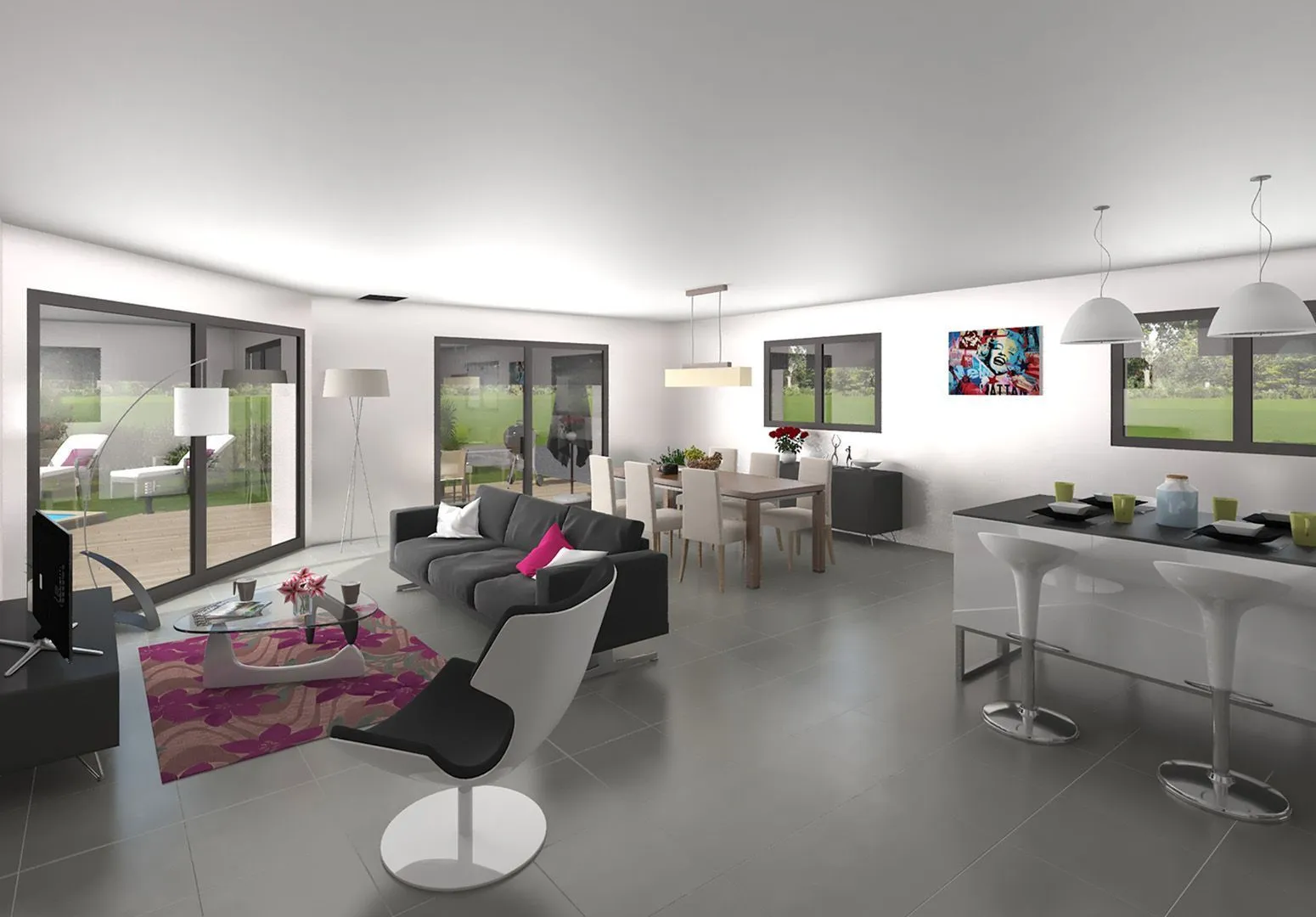 Maison neuve 135 m² à Angoulins (17690)
