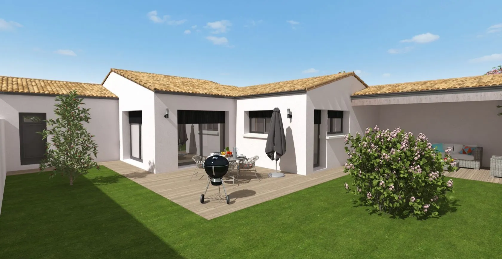 Maison neuve 98 m² à Ballon (17290)