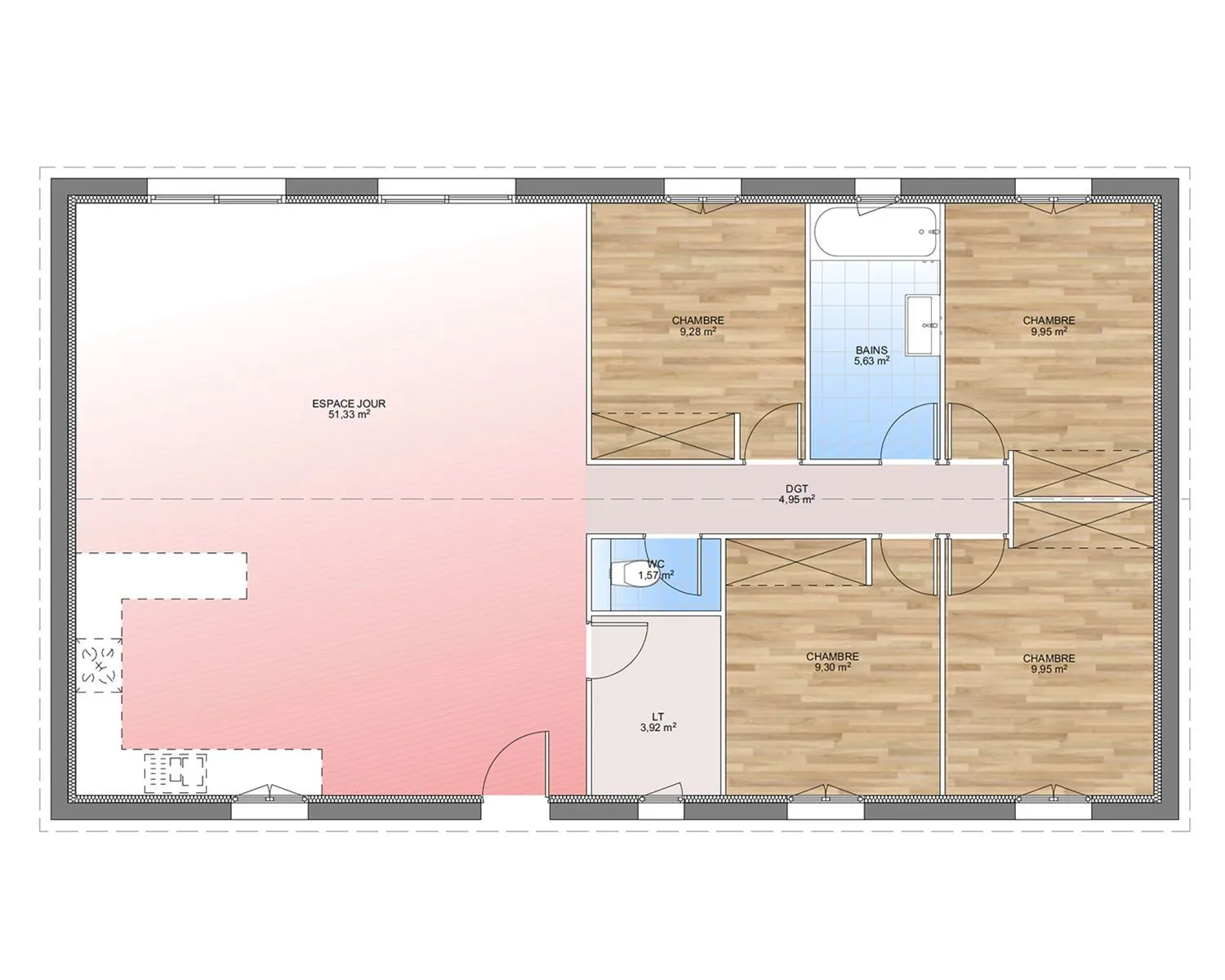 Maison neuve 105 m² à Cornillon-Confoux (13250)