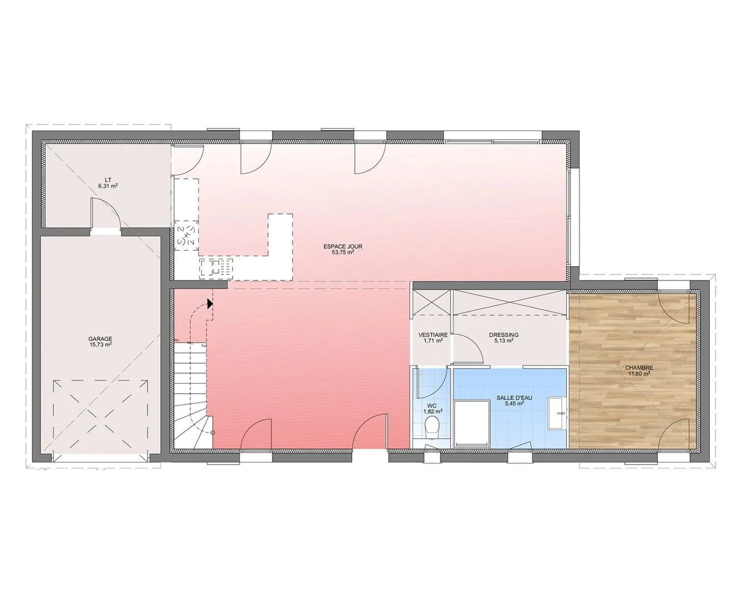 Maison neuve 140 m² à Saint-Cyr-sur-Mer (83270)