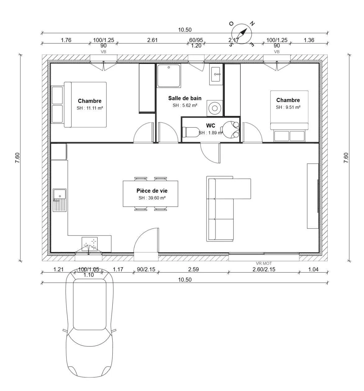 Maison neuve 67 m² à Manosque (04100)