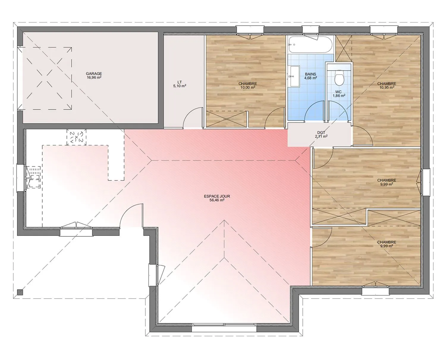 Maison neuve 110 m² à Aiglun (04510)