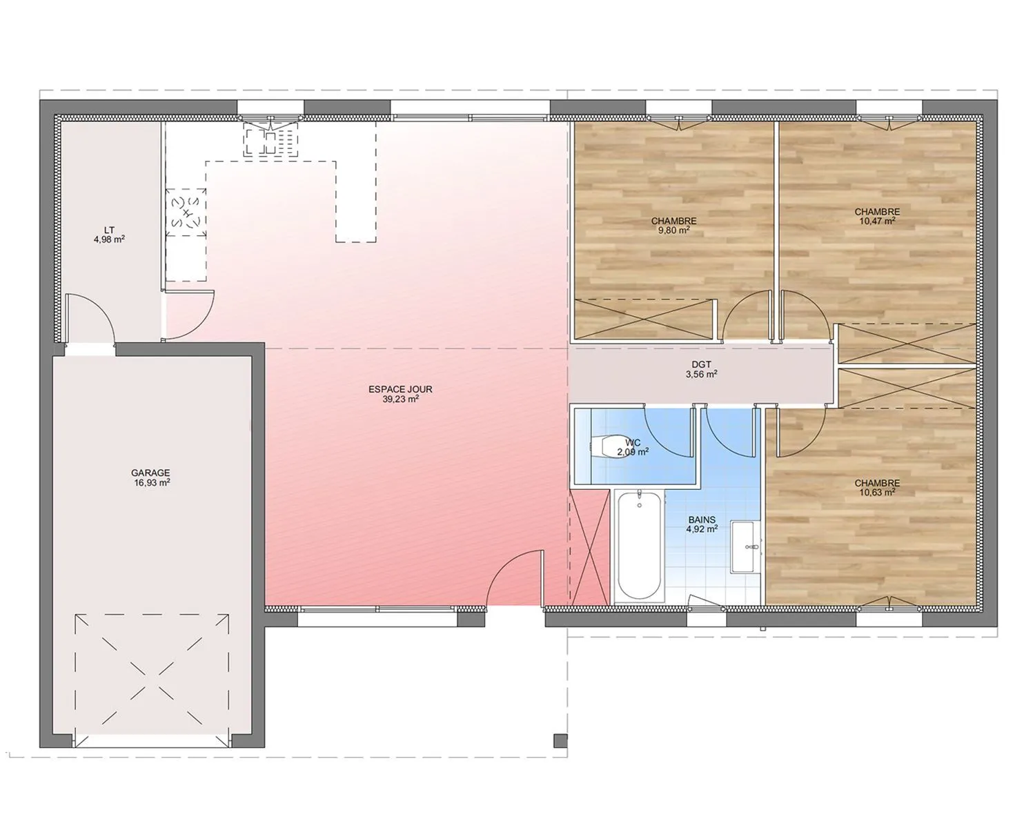 Maison neuve 85 m² à Alleins (13980)