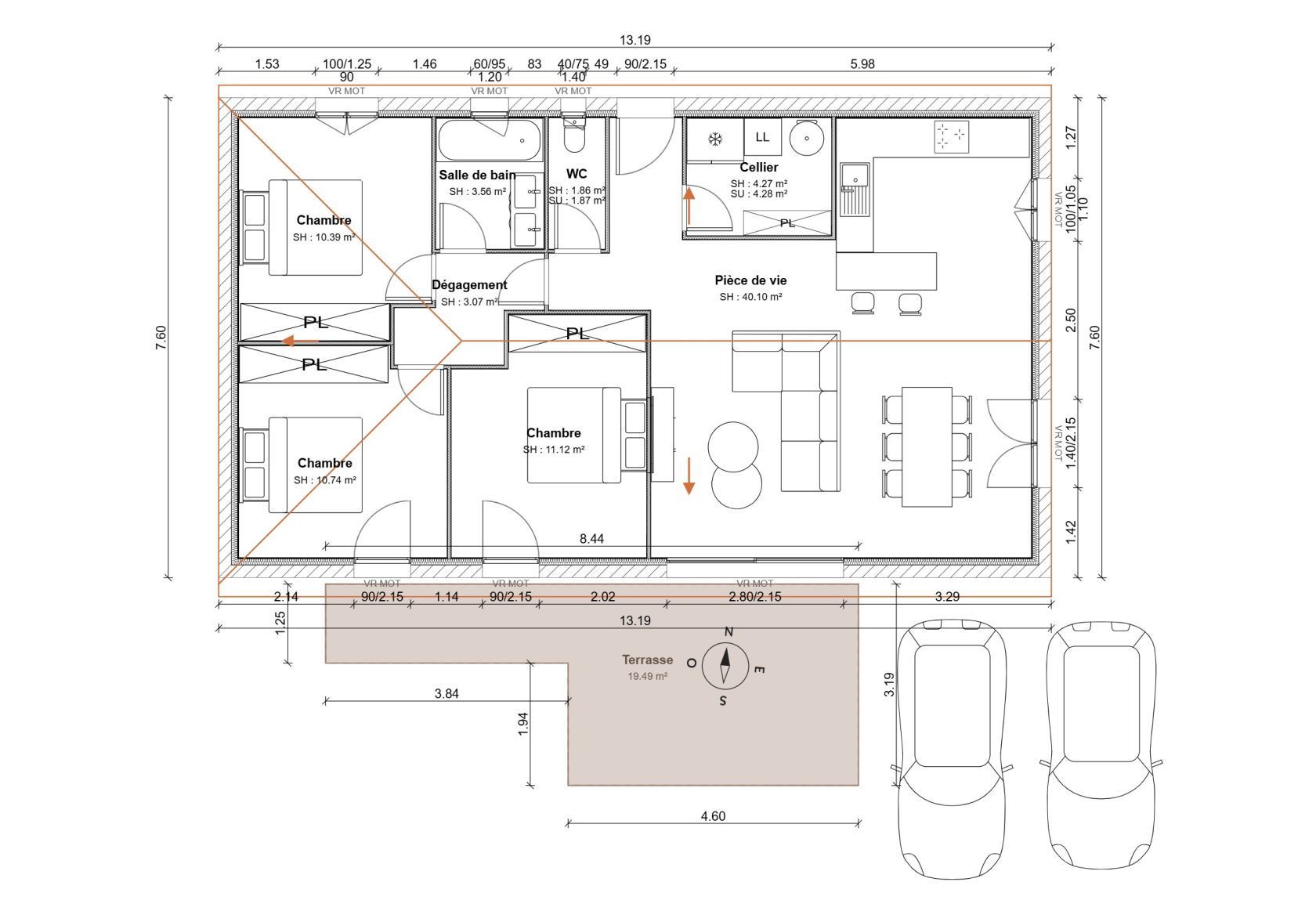Maison neuve 85 m² à Rognac (13340)
