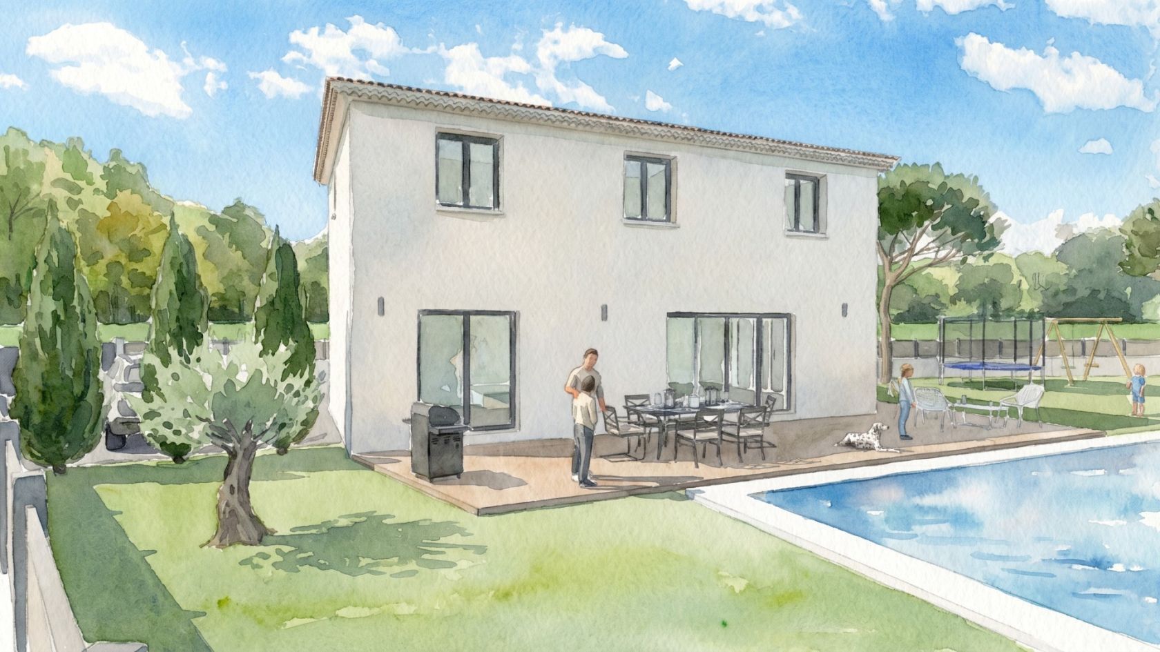 Maison neuve 134 m² à Bouc-Bel-Air (13320)
