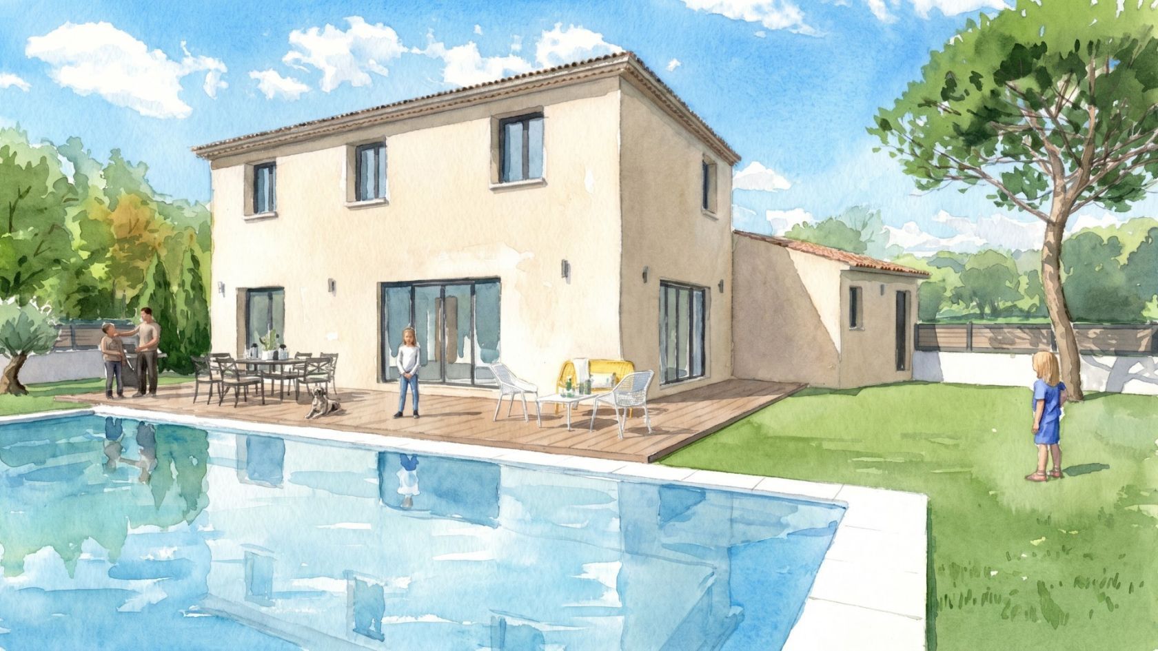 Maison neuve 134 m² à Bouc-Bel-Air (13320)