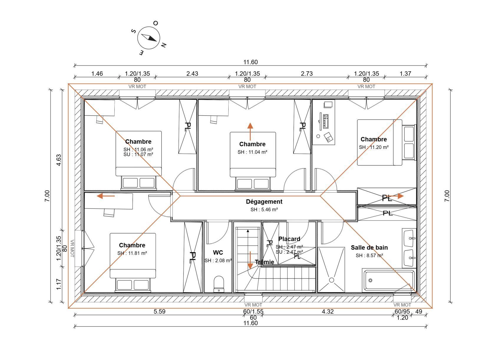Maison neuve 134 m² à Bouc-Bel-Air (13320)