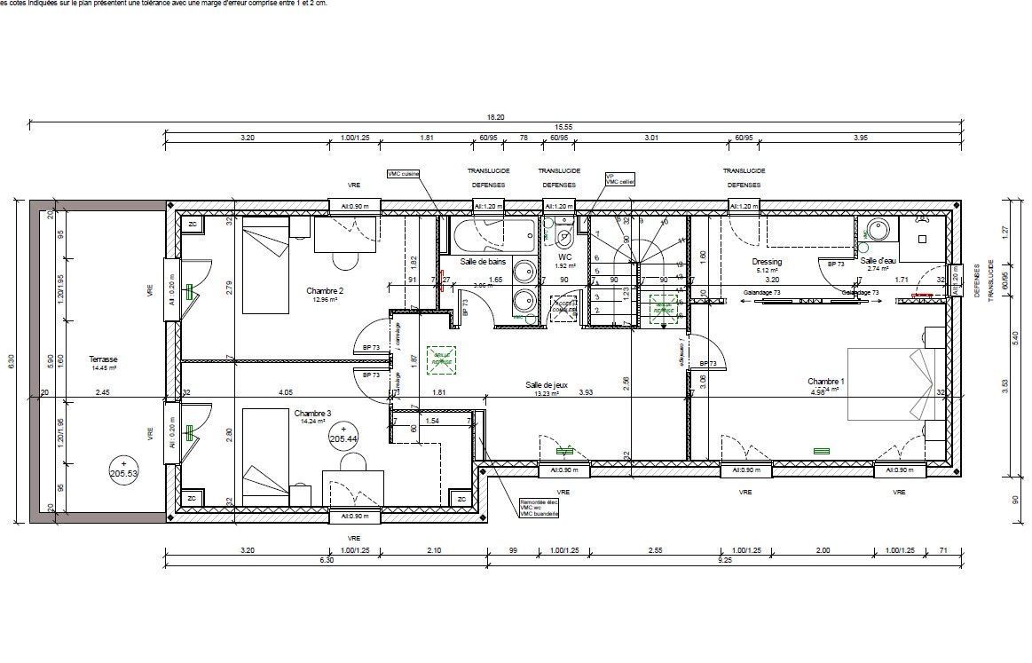 Maison neuve 134 m² à Aix-en-Provence (13100)