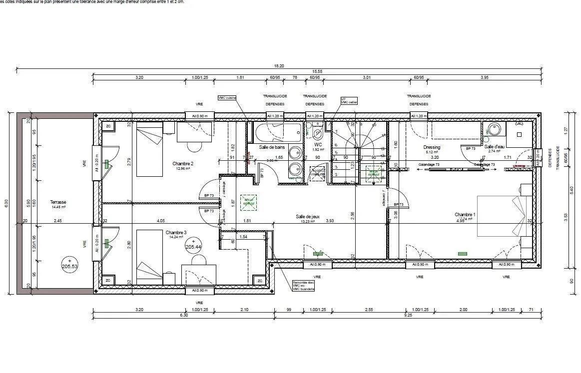 Maison neuve 134 m² à Aix-en-Provence (13100)