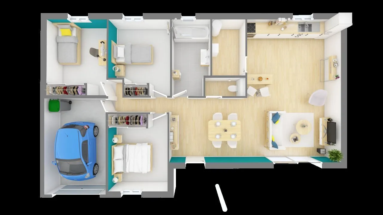 Maison neuve 95 m² à Nans-les-Pins (83860)