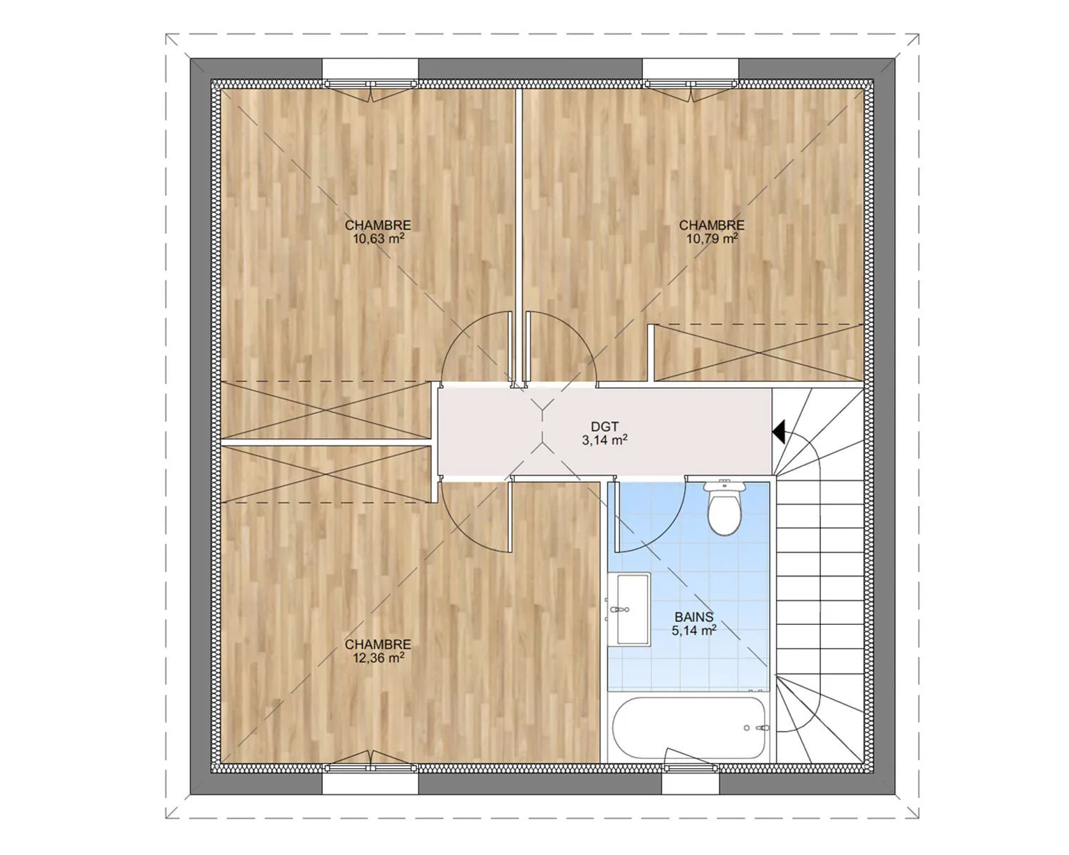 Maison neuve 95 m² à Plan-d'Aups-Sainte-Baume (83640)