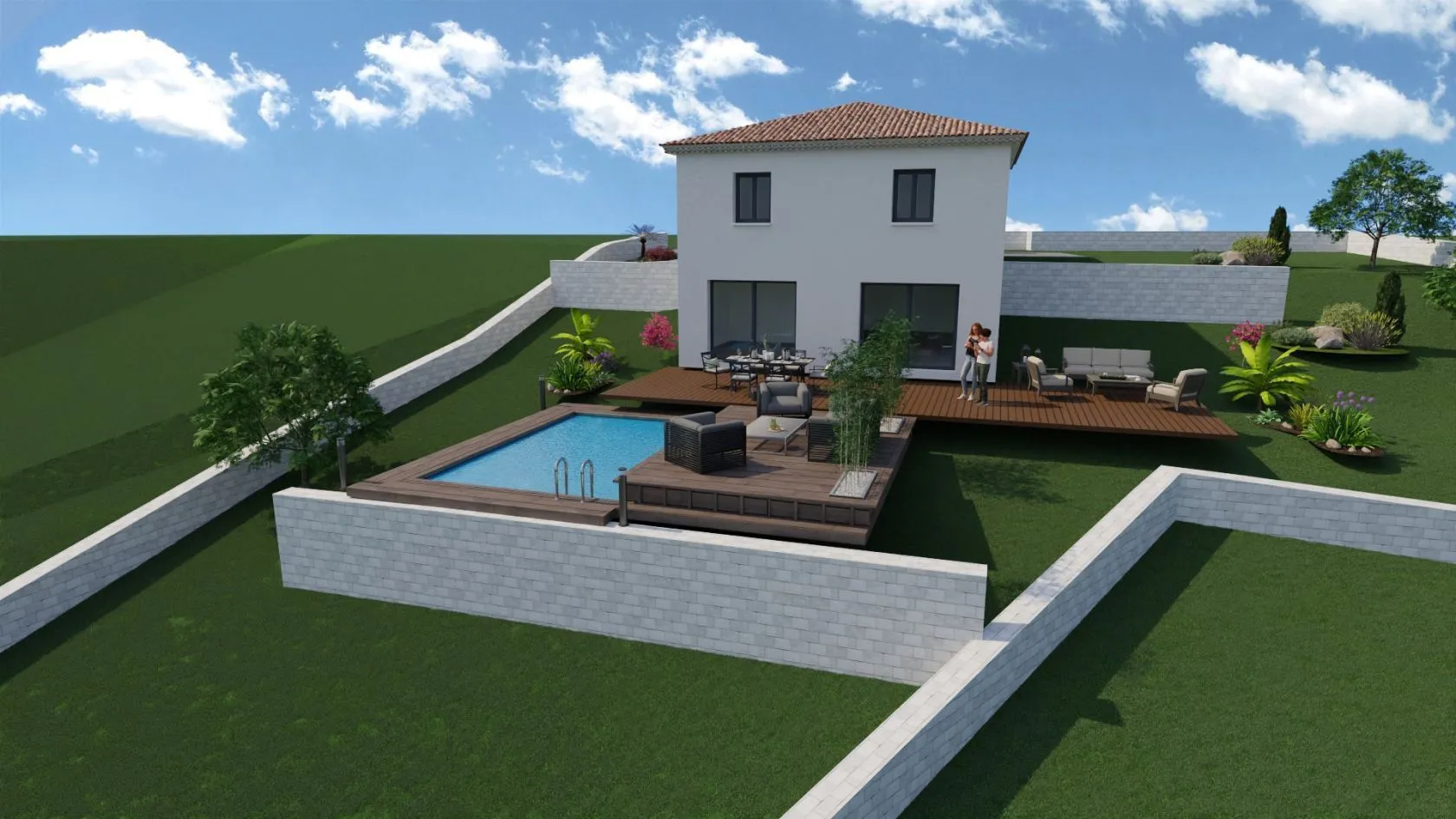 Maison neuve 102 m² à La Destrousse (13112)