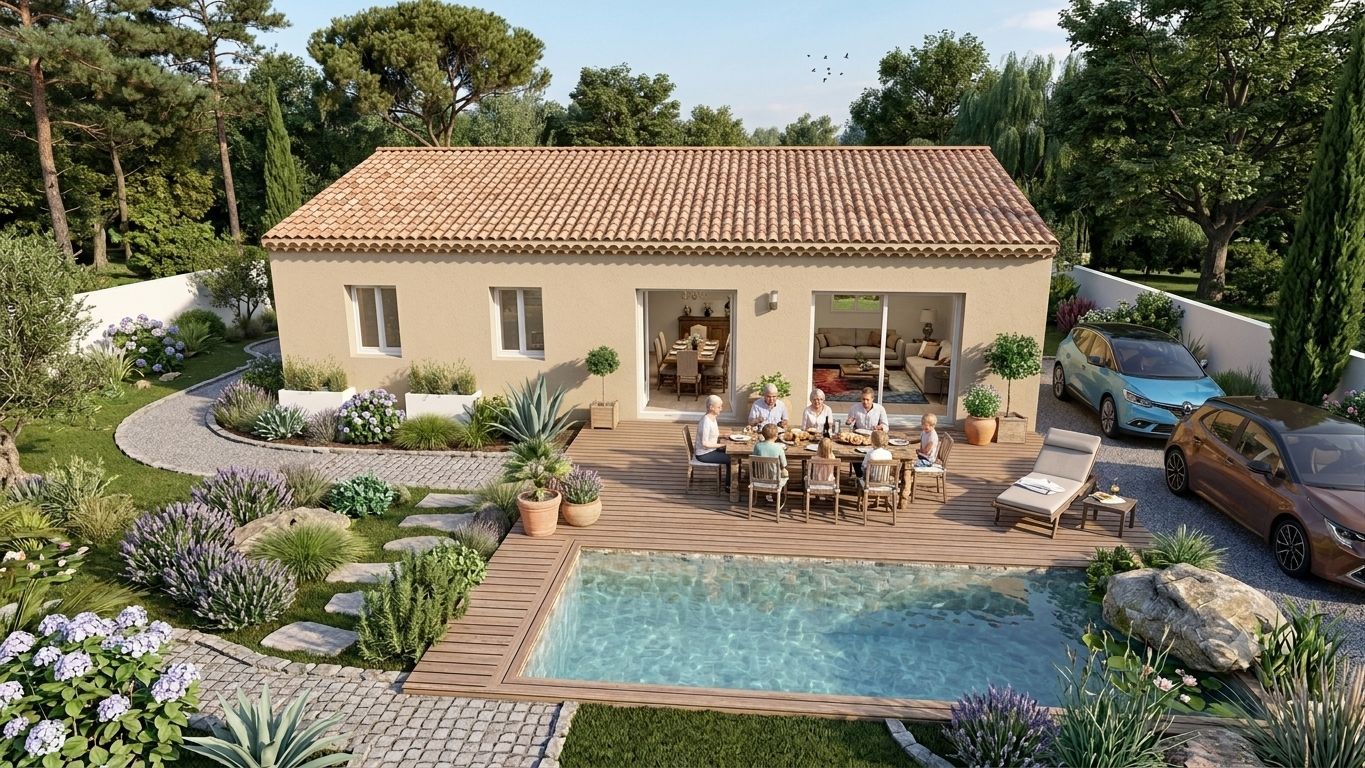 Maison neuve 100 m² à Aups (83630)