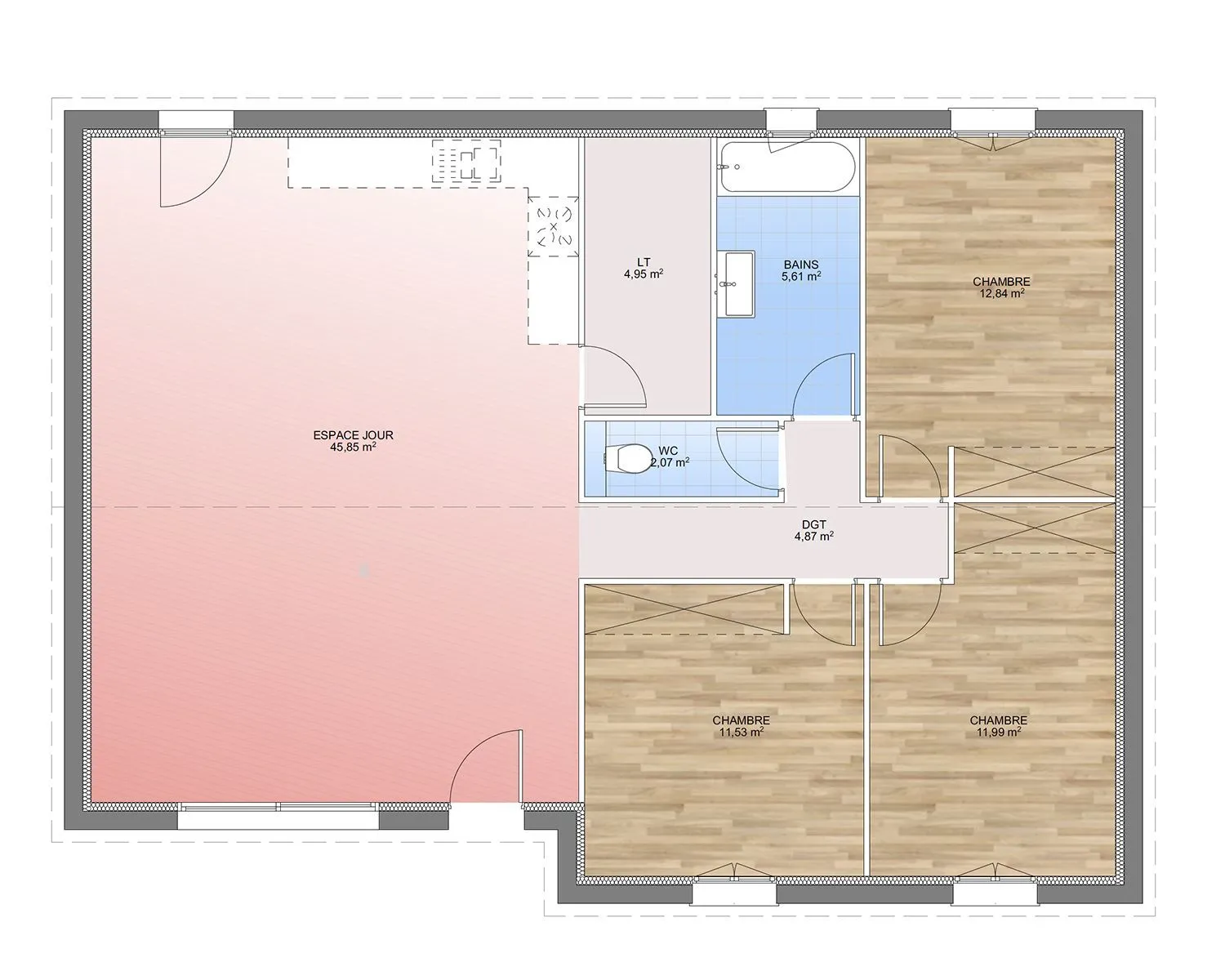 Maison neuve 99 m² à Sénas (13560)