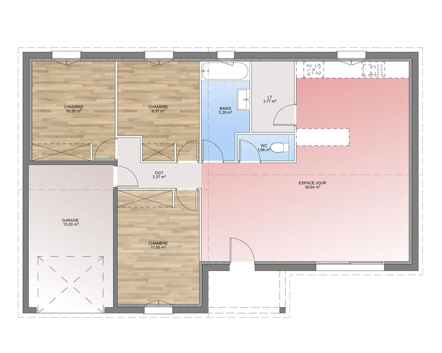 Maison neuve 85 m² à Peyrolles-en-Provence (13860)