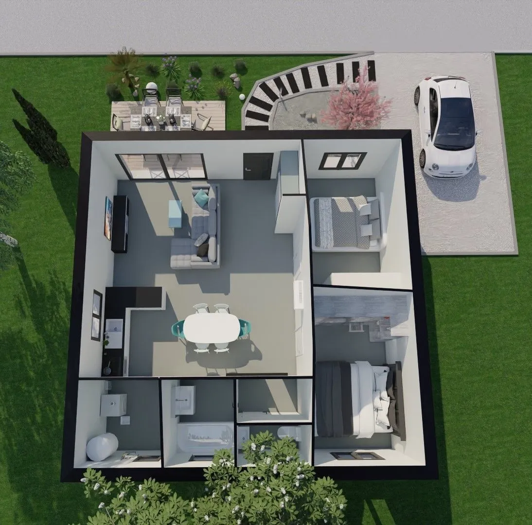 Maison neuve 70 m² à Dieupentale (82170)