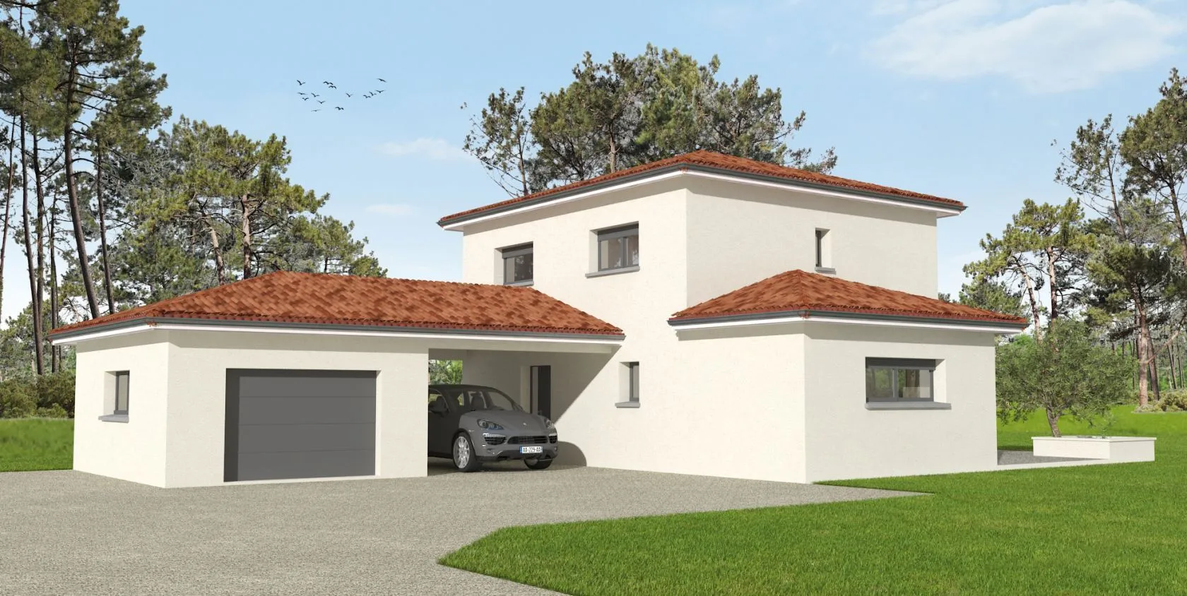 Maison neuve à Grazac